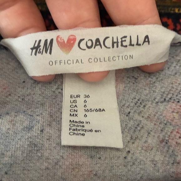 H&M Coachella Womens Patterned Velvet Mini Skirt Boho Festival Bohemian 6 - Picture 11 of 15